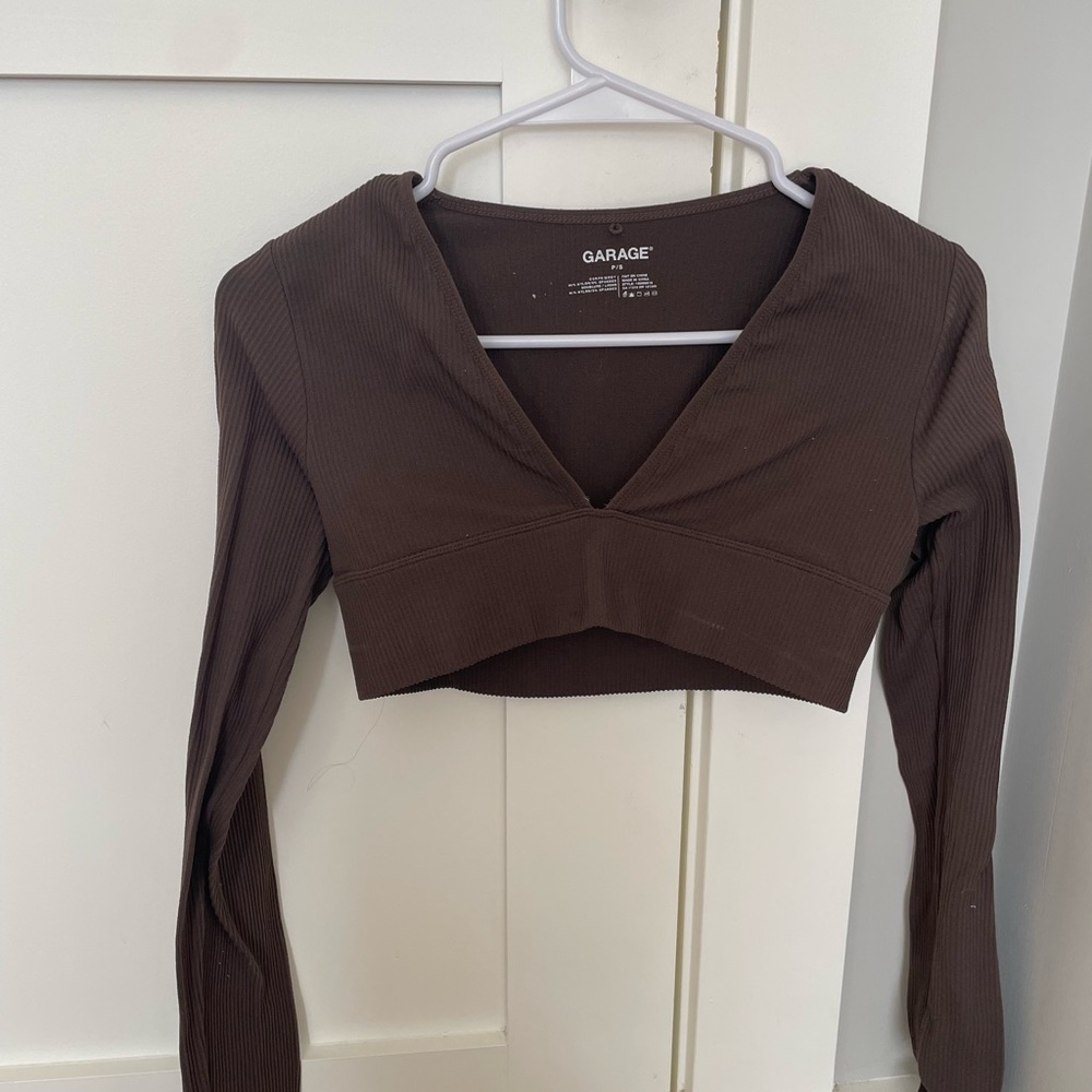Brown garage cropped top!!!